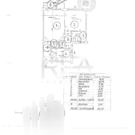 2 camere, 3/11, anvelopat, 53,30mp, -Lujerului - 9