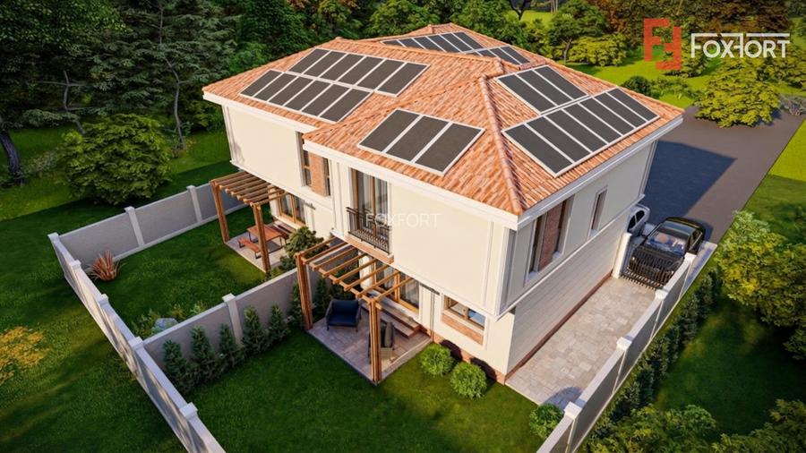 Proiect modern in stil mediteranean cu 4 camere - Giroc - 2