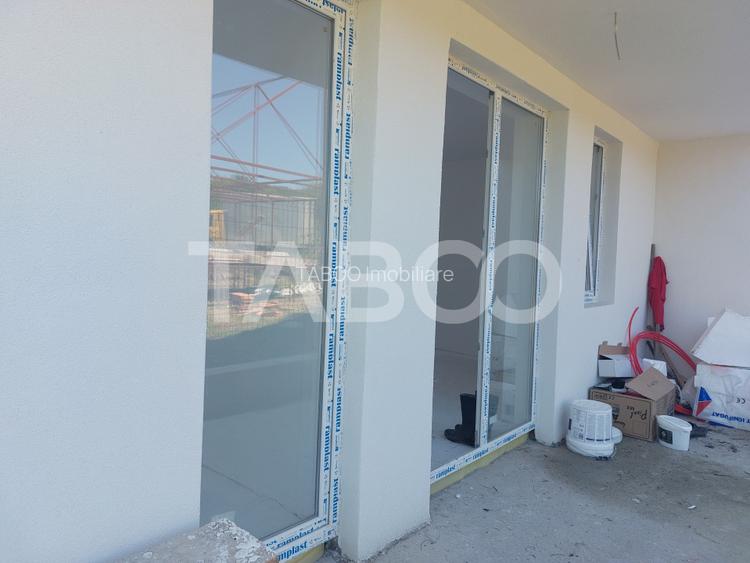 Duplex de vanzare 150 mp P+1E 4 camere 145 mp teren liber Cisnadie - 9