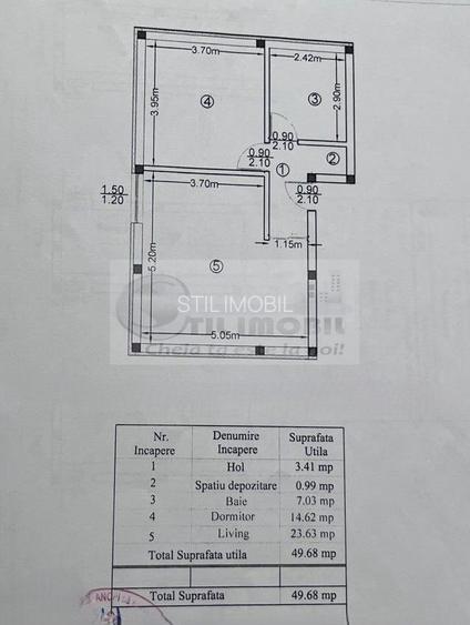Apartament 2 camere - 50 mp - 68.000 euro ! - 1