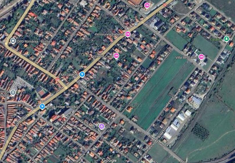 Cristian-zona str Eroilor front 34m, intravilan, 730mp
