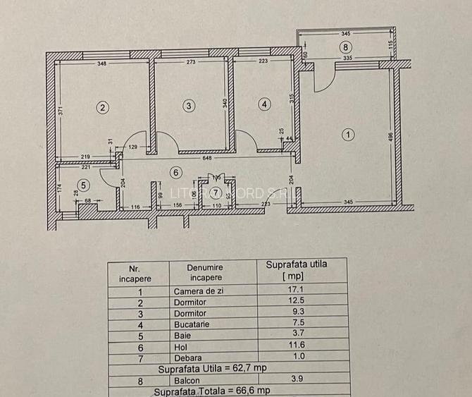 Exclusivitate-Casa de Cultura,ap. 3 camere,decomandat,67mp,etaj 1,incadrat,liber - 2