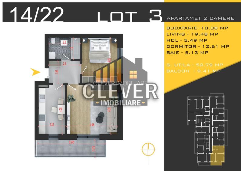 Apartament 2 camere Theodor Pallady, Parc Teilor-Comision 0 - 2