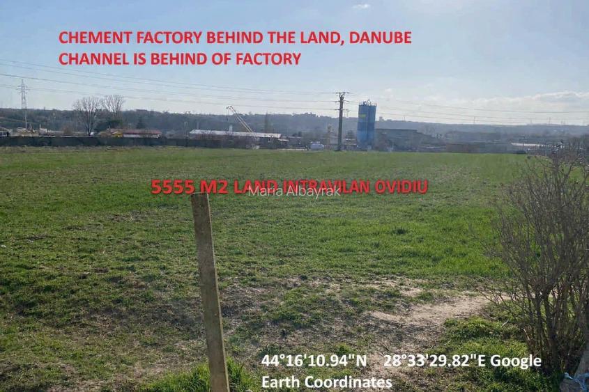 Teren investiție 5.500 mp lângă A2 – dublă deschidere 55 m / 101 m – utilități  - 10