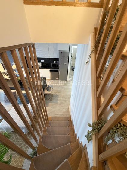 Apartament tip duplex în Parcului20,mobilat complet,Comision0 - 3