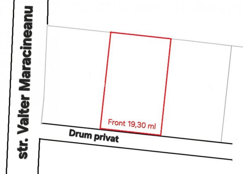 Parcela 600 mp | front de 19.3 ml | zona strazii Valea Seaca ! - 4