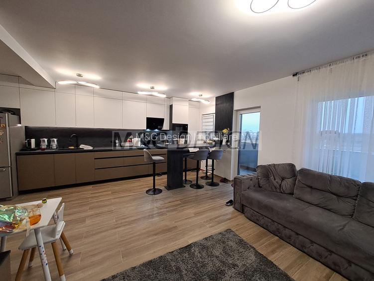 3 camere  bloc nou, 80 mp utili , balcon de 20 m - 17