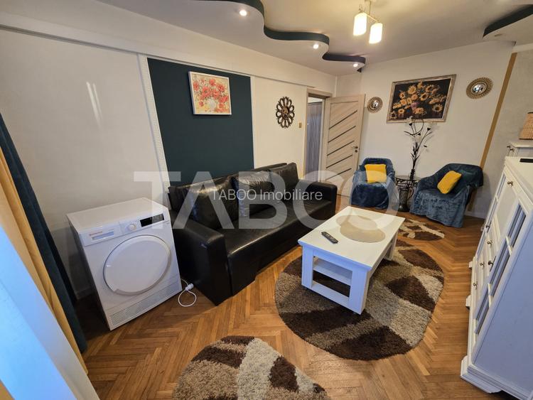 Apartament decomandat 3 camere balcon pivnita lift Vasile Aaron Sibiu - 10