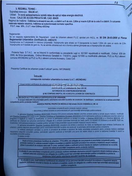 Aroneanu teren 652mp cu utilitati si Certificat de Urbanism - 15