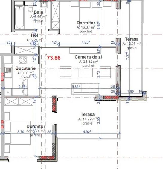 Apartament 3 camere de vanzare in Intre Lacuri, Cluj Napoca - 2