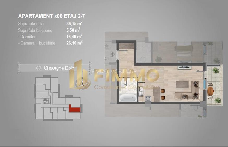 Apartament 1 cam | Bloc nou | Burdujeni Gheorghe Doja - 3