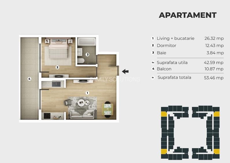 Metrou Berceni 400m - studio 53mp finalizat  - Piscina/Parc/bucatarie - 3