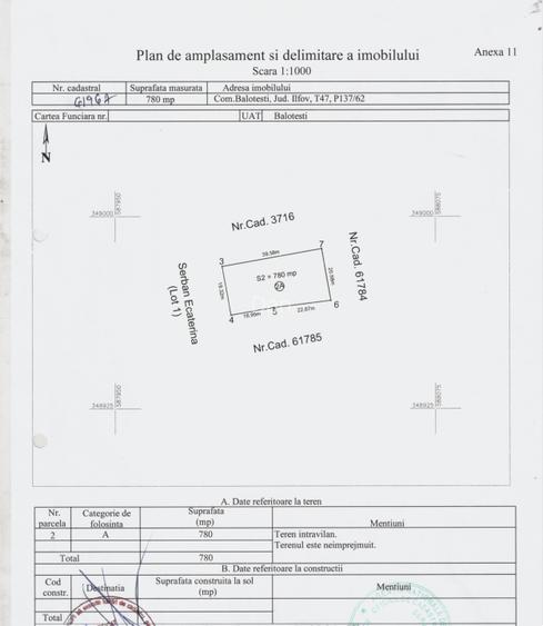 Teren 1000 mp, Dumbraveni, Balotesti - 12