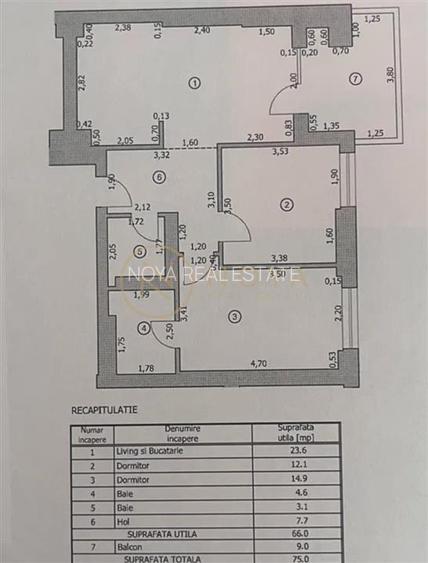 Apartament cu 3 camere Cortina North faza 3 - 7