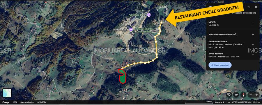 TEREN INTRAVILAN-EXTRAVILAN SPECTACULOS LANGA RESORTUL CHEILE GRADISTEI -FUNDATA - 16