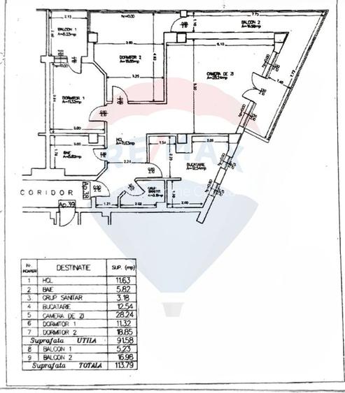 Apartament 3 camere, 2 băi, 91 mpu, lift, terasă mare, Prima Nufărul - 18