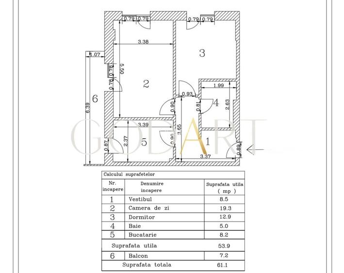 OPORTUNITATE | DOUA CAMERE | BLOC 2025 | LOC DE PARCARE - 1