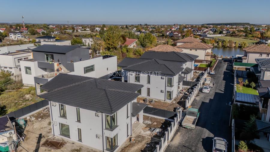 Vile finalizate,piscina, carport, fotovoltaice, proiect amenajare, finisaje lux - 8