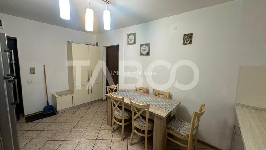 Apartament 3 camere cu balcon mobilat utilat zona Rahovei Sibiu - 3