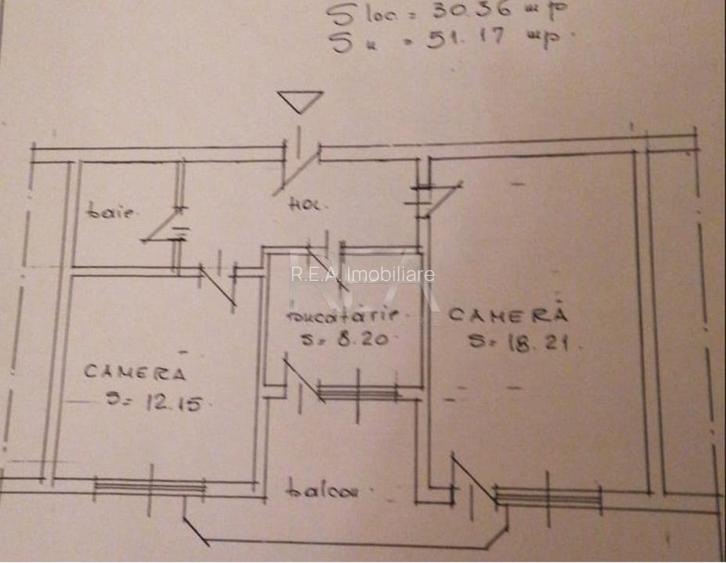 2 camere Dacia decomandat, et. 5, an 1982, metrou, 51 mp - 11
