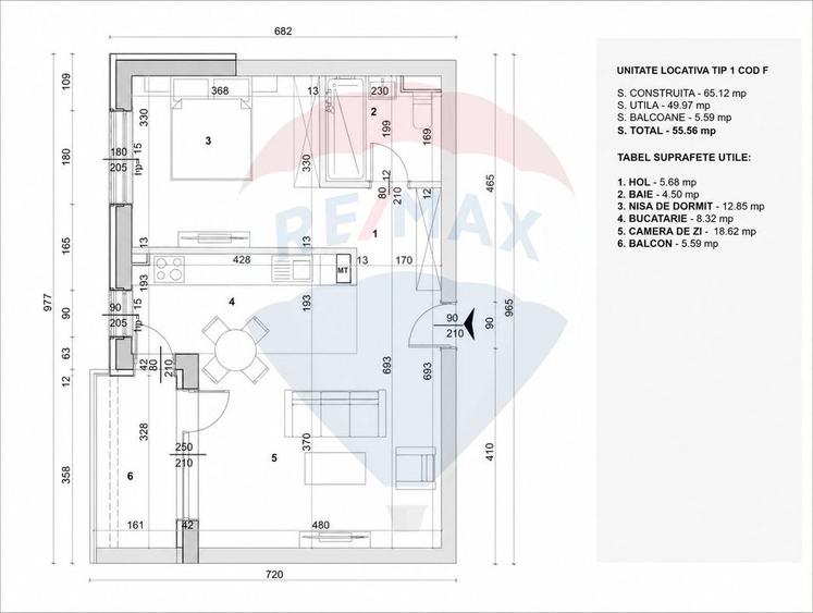 Apartament 2 camere zona OBOR - constructie finalizare septembrie 2026