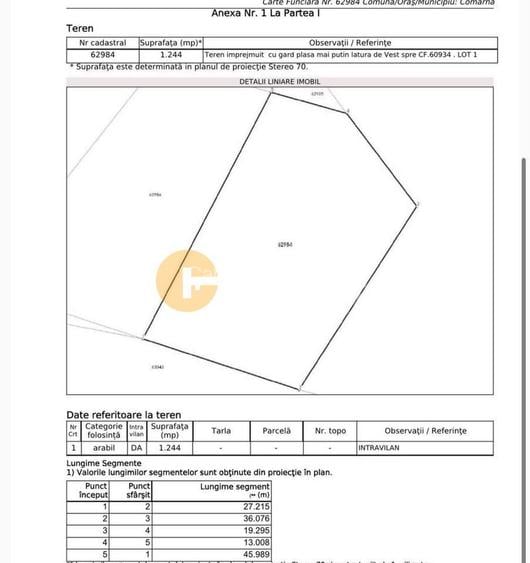 🌳 🌞🌿 TEREN INTRAVILAN  2800 mp - 30 Euro/mp  - RATE LA  NOTARIAT  ! 🌳🌞🌿 - 4