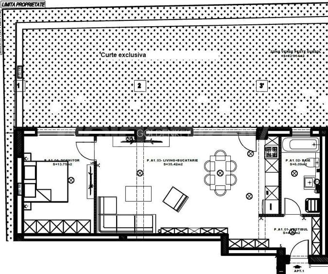 Atlanta Residence | Apartament modern 2 camere | gradina exclusiva 77mp - 1