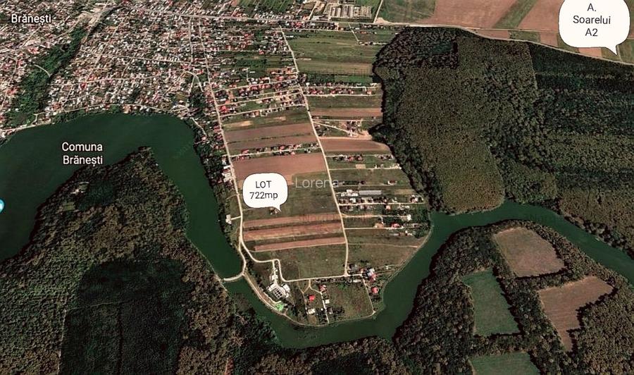 Vanzare teren cu UTILITATI in Branesti langa LAC si PADURE - str Lotusului - 3
