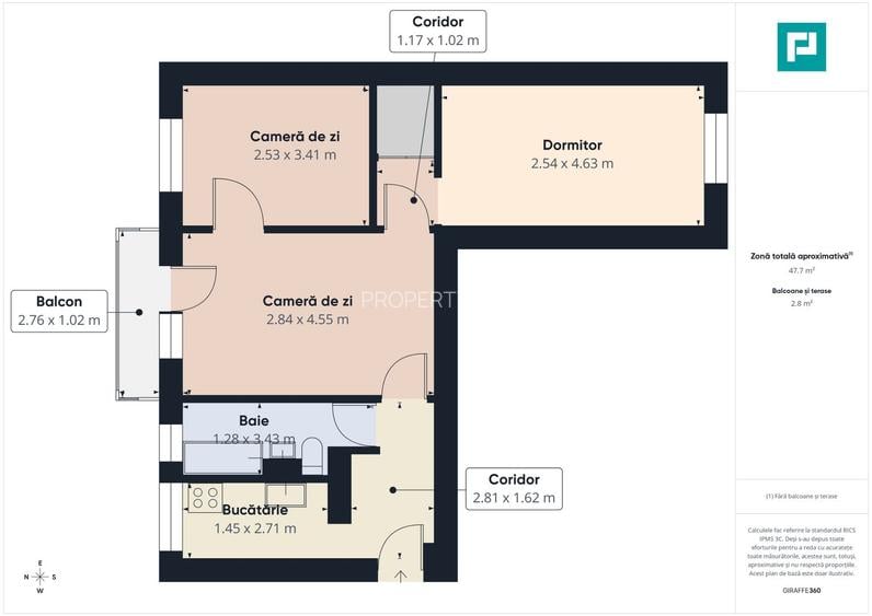 Apartament cu 3 camere complet mobilat și utilat - 6