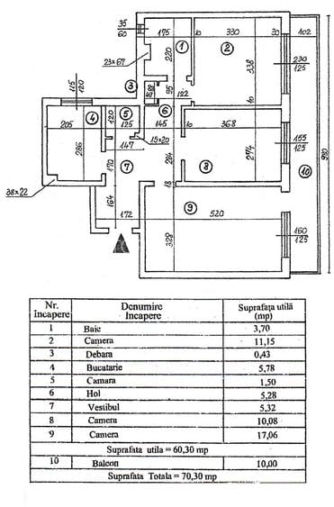 Bloc anvelopat|3 camere decomandat 70 mp|Berceni-str.Uioara - 17