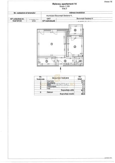 Garsoniera 49.90 mp | Etaj 2 | Brancoveanu – Mall Grand Arena - 1