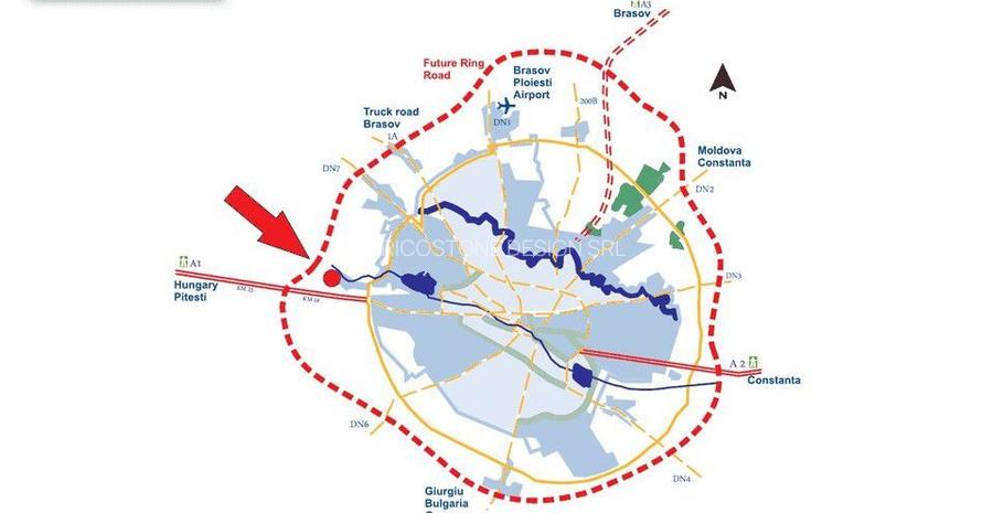 Teren proiectr logistic de vanzare A1 Km 13 Business Park - 8