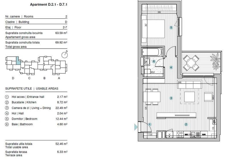 Apartament 2 camere | Finalizat | Casa Presei Libere - 11