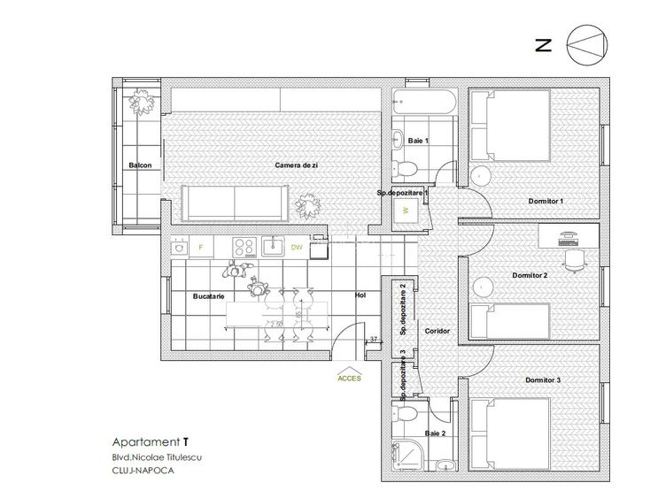 Apartament 4 camere de vânzare – Bulevardul Nicolae Titulescu - 11