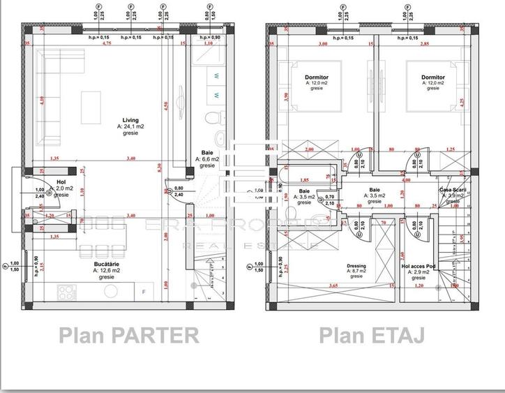 Duplex 4 camere | 97 mp utili | teren 270 mp | curte generoasă |predare la cheie - 1