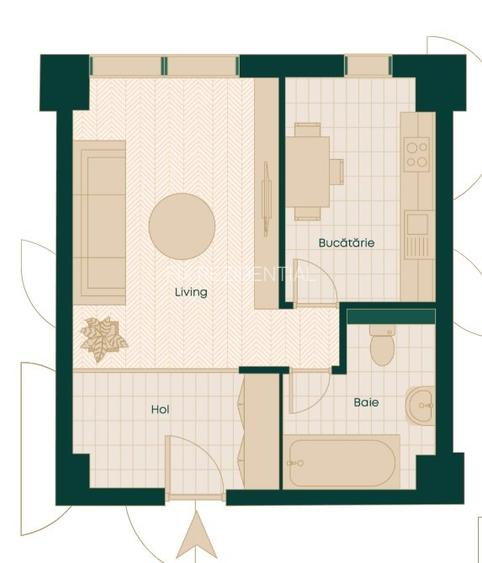 CENTRAL - Apartament decomandat in bloc nou intabulat - 6
