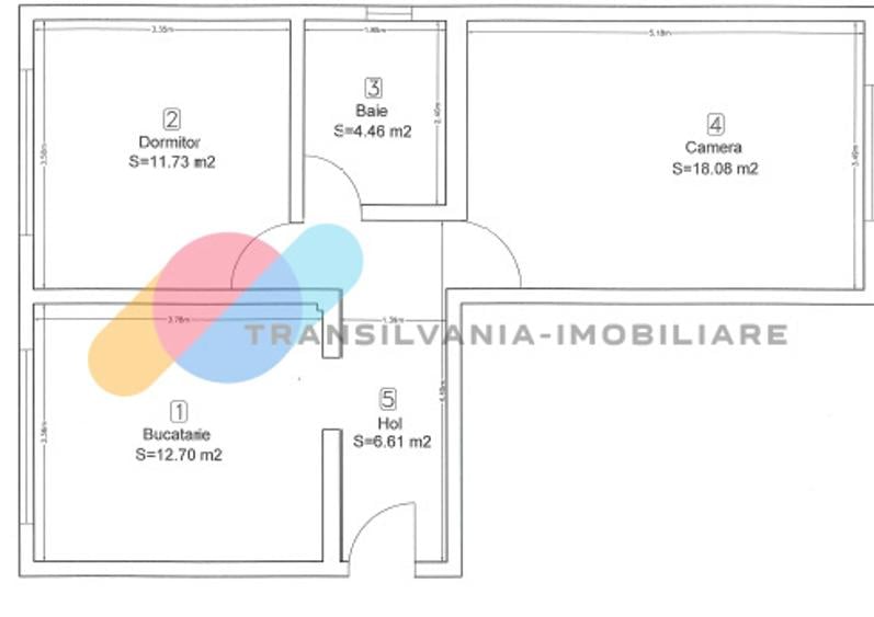 Apartament 2 camere, 53 mp, mobilat, zona Intre Lacuri
