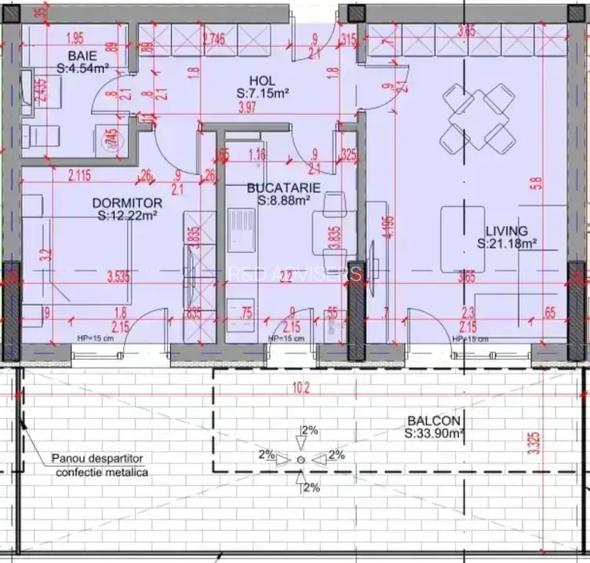 Apartament 2 Camere Decomandat cu terasa la 4 minute de scoala - 6