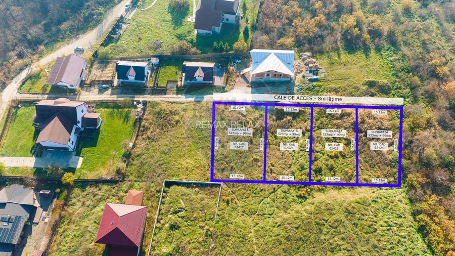 Teren intravilan de Vânzare 622mp Barnova Str. Gutuiului - Comision 0% - 2