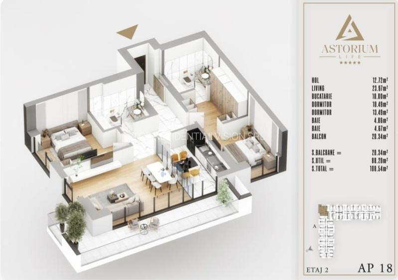 AP. 3CAM. DECOMANDAT- BLOC FINALIZAT/ ASTORIUM LIFE.COMISION 0%! - 2