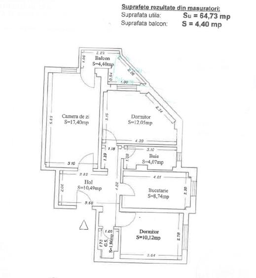 Exclusivitate!  Apartament 3 camere - Poarta 6 - 105.000 euro  (Cod E5) - 13