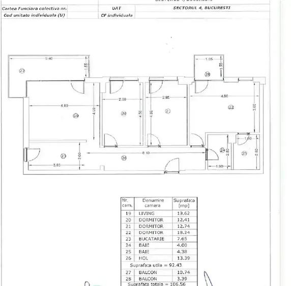 Unirii Ultracentral | Ap 4 camere | Finisaje Premium  | 2 parcari | - 8