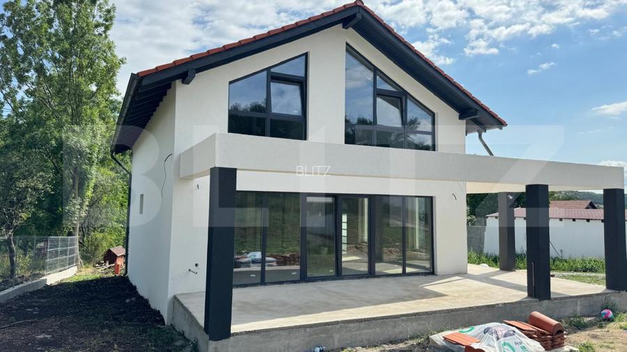 Oferta! Casa semifinisata, 140 mp utili, 750 mp teren, Salicea, pompa de caldura - 2