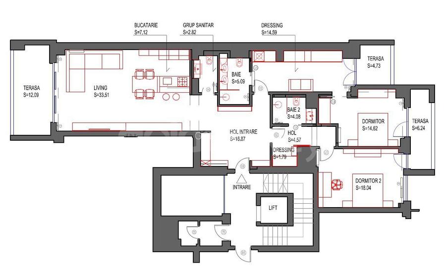 Apartament premium cu 3 camere, piscina exterioara - 1