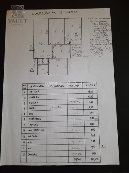 Apartament 4 camere - CENTRALA PROPRIE - APARATORII PATRIEI - 1