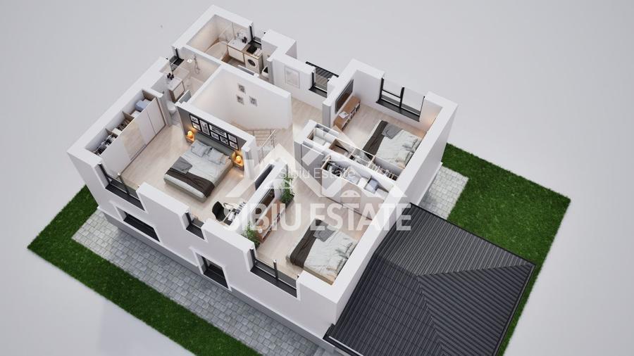 Casă individuală, grădină generoasă- spațiu, lumină și funcționalitate - 6