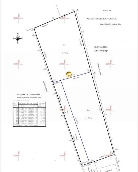 Teren 1082mp + drum - Parcelabil - str Tudor Vladimirescu, Otopeni Odaile