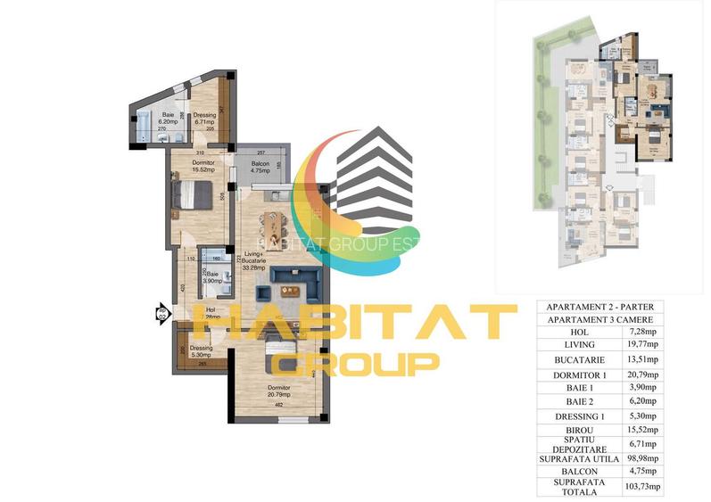 Vanzare 3 camere metrou Brancoveanu - imobil NOU - 6