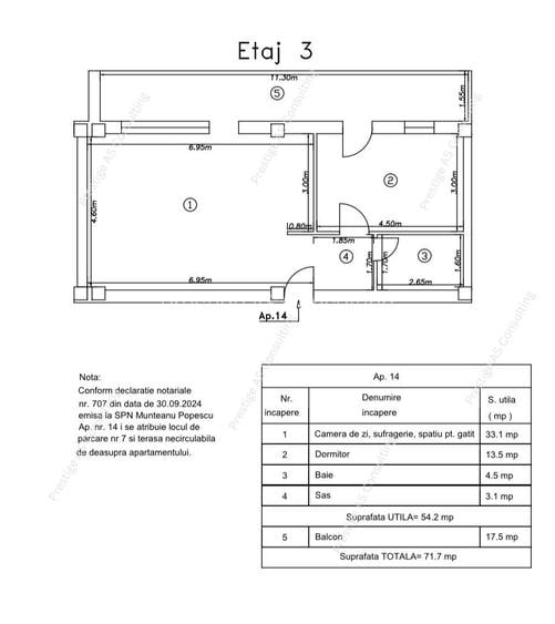 2 Camere | Terasa 72 mp | Proiect Design CADOU- Mircea cel Batran - 1