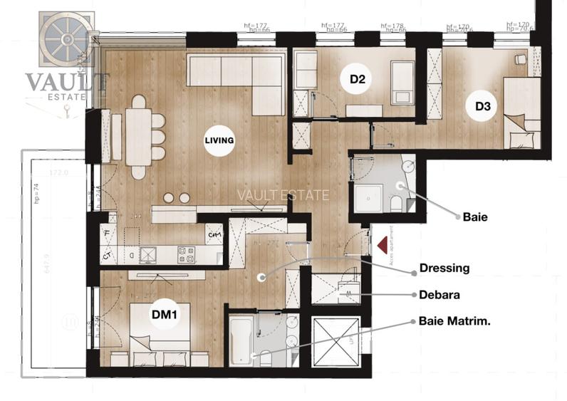 Apartament 4 camere - LUX - zona LACUL TEI - 1